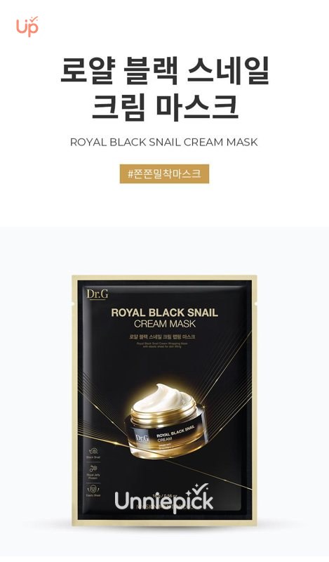 Dr.G Royal Black Snail Cream Mask Sheet