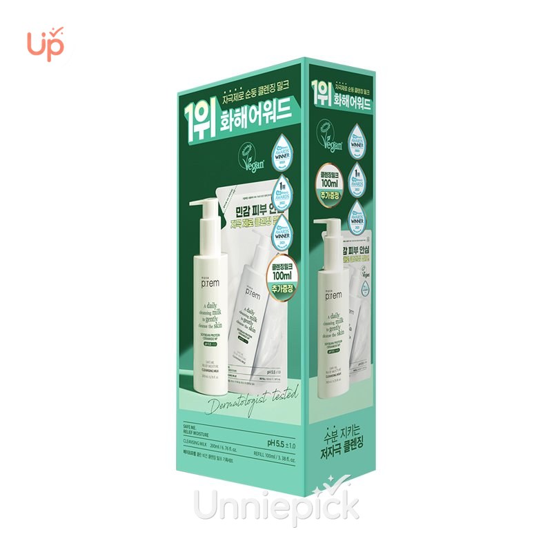 Make P:rem Safe Me Relief Moisture Cleansing Milk (200ml/500ml)