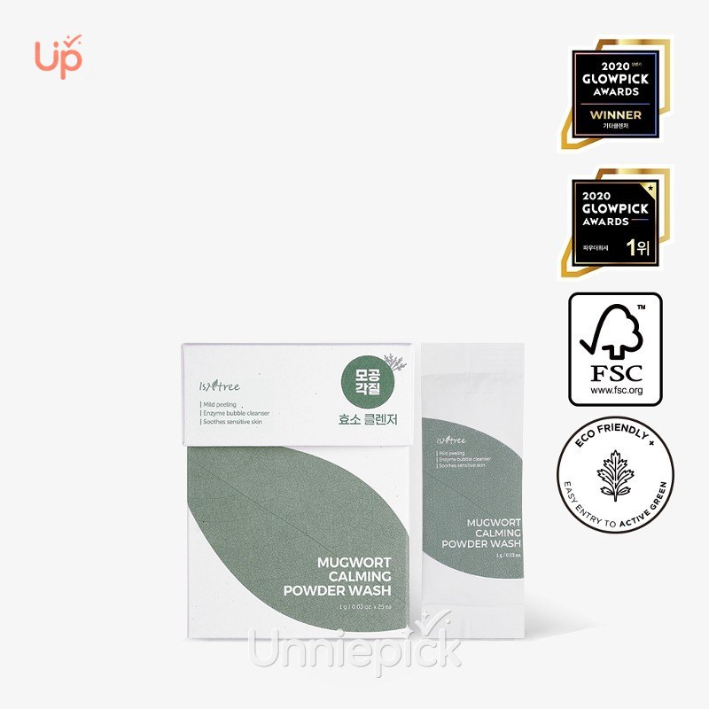 Isntree Mugwort Calming Powder Wash 1g*25ea