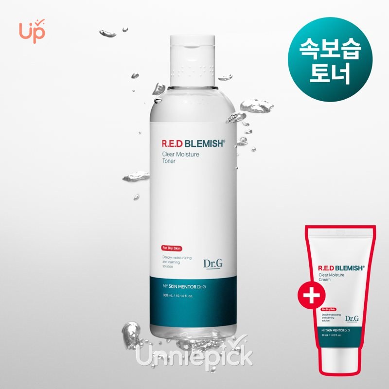 Dr.G Red Blemish Clear Moisture Toner & Cream Set (300mL + Cream 30mL)
