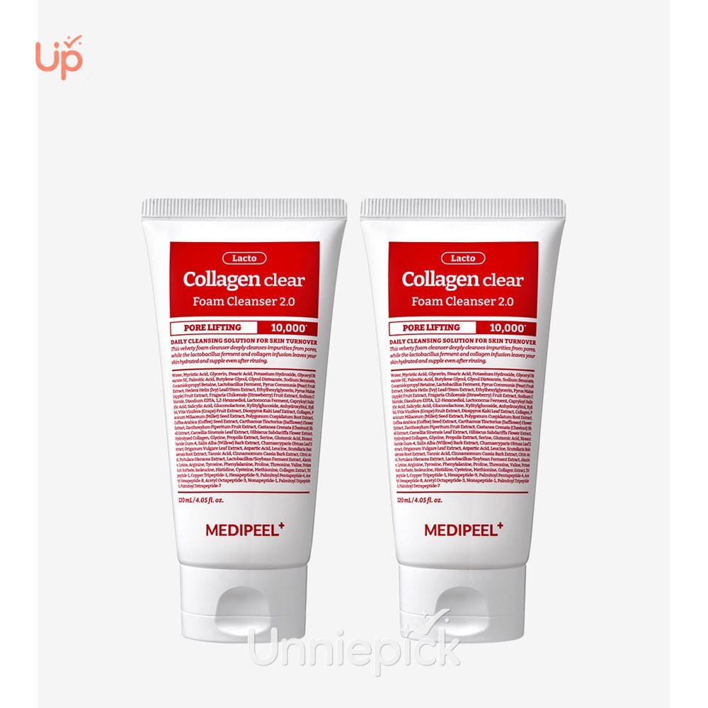 MEDI-PEEL Red Lacto Collagen Konjac Peeling Gel 95mL Special Set (+Red Lacto Foam Cleanser 15mL)