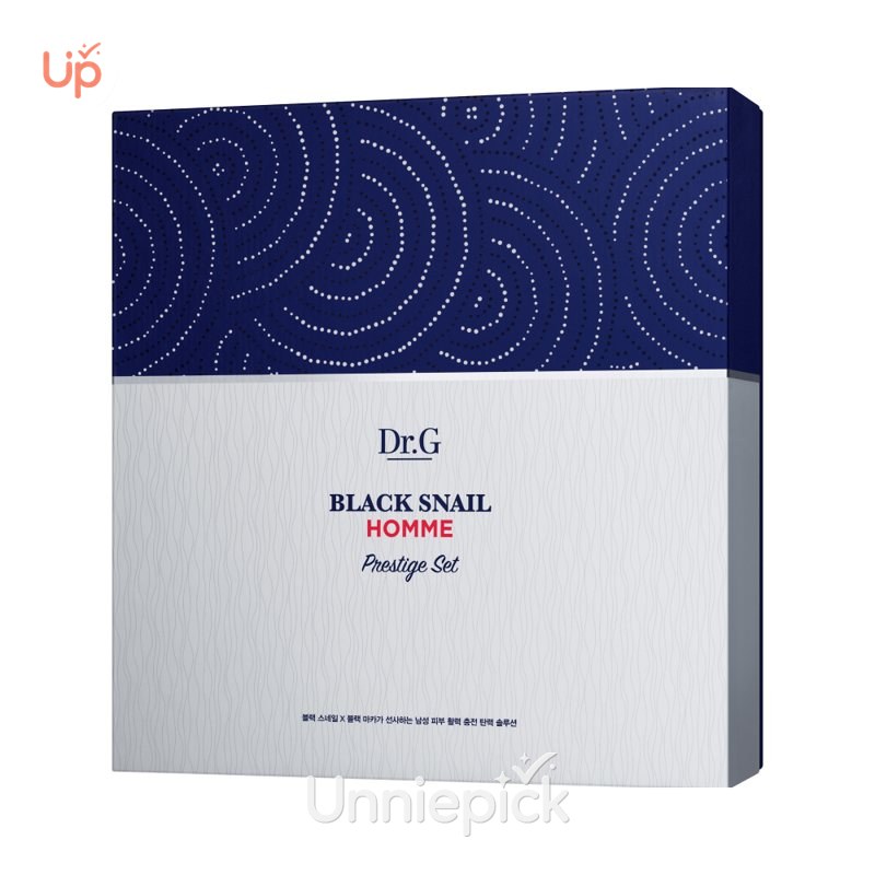 Dr.G Black Snail Homme Prestige 3PCS Set (Toner 150mL+Emulsion 150mL+Cleansing Foam 70mL)