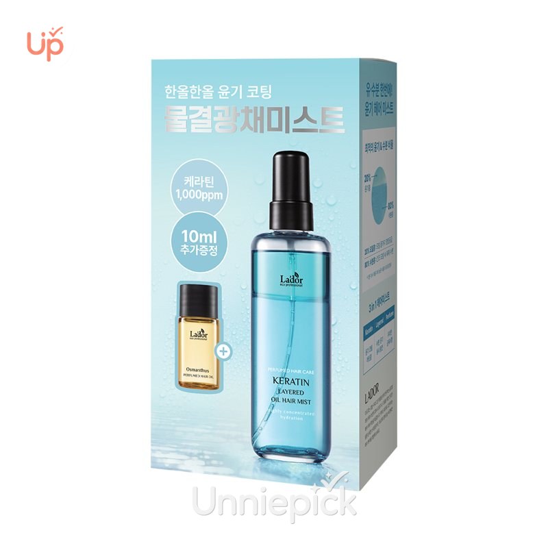 La’dor Keratin Layered Oil Hair Mist Osmanthus/Fig Tea 130ml SET (+Osmanthus 10ml)