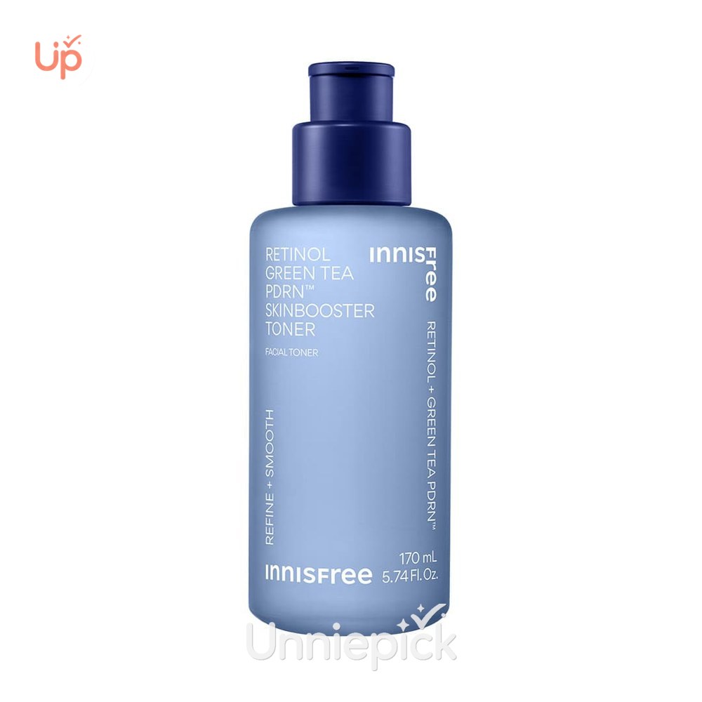 INNISFREE Retinol Green Tea PDRN Skin Booster Toner 170ml Set (+50ml)