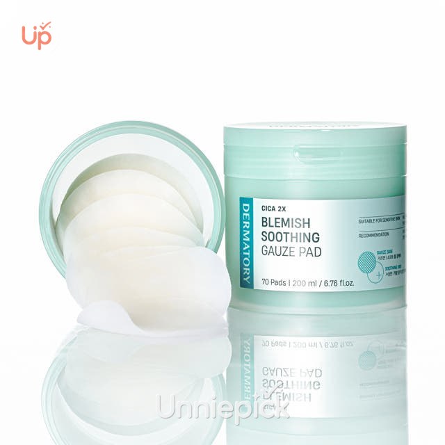 Dermatory Cica Exosome Blemish Soothing Gause Pad 70P Set (+10P)