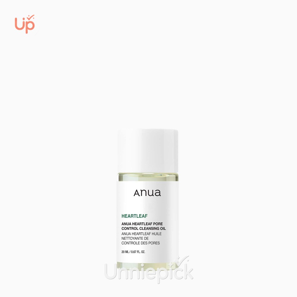 Anua Heartleaf Travel Cleansing Set (Heartleaf Pore Control Cleansing Oil 20ml+ Heartleaf Quercetinol Pore Deep Cleansing Foam 25m