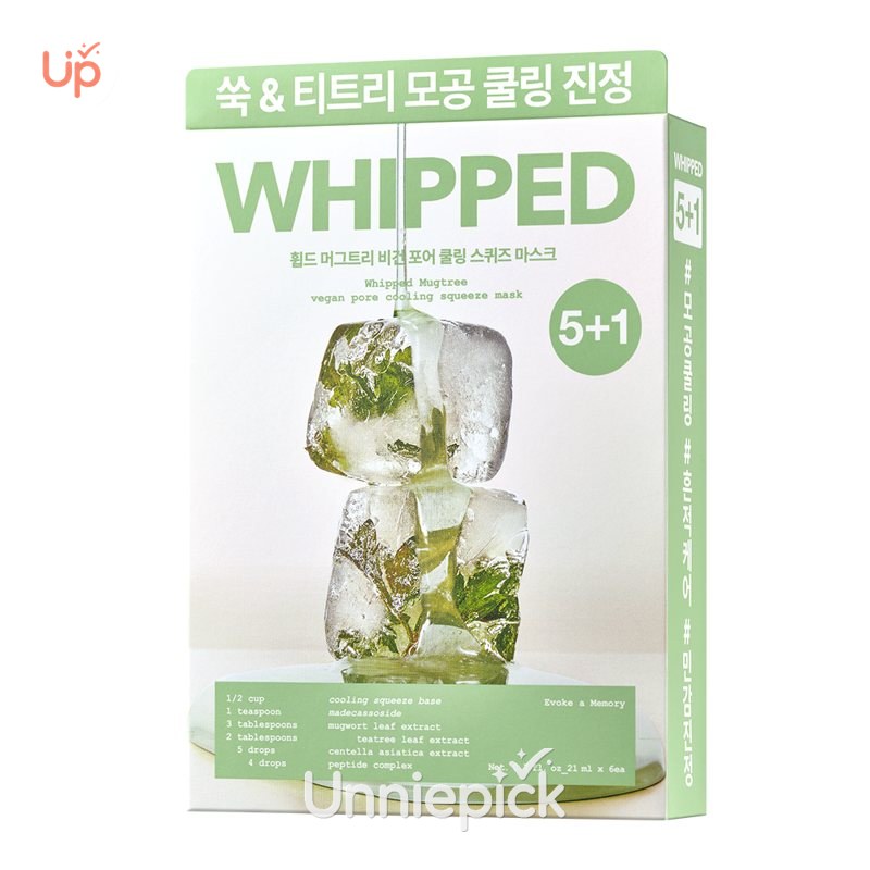 Whipped Mugtree Vegan Pore Coolilng Squeeze Mask Sheet 1ea