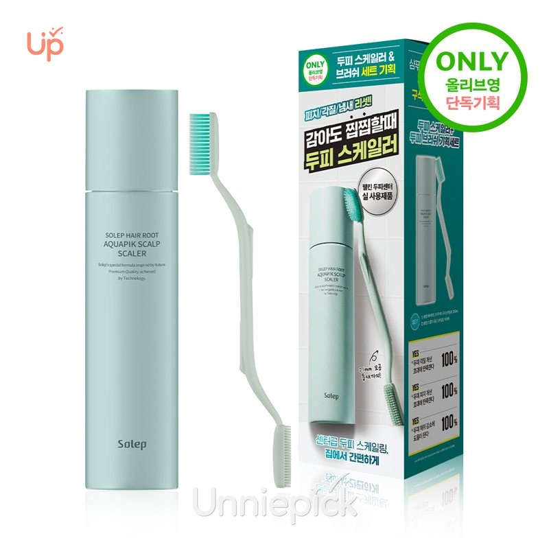 Solep Hair Root Aquapik Scalp Scaler 250ml (Set/Single)