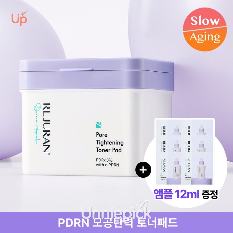 REJURAN Derma Healer Pore Tightening Toner Pad 60P Limited Set (+Pore Ampoule 2mlX6ea)