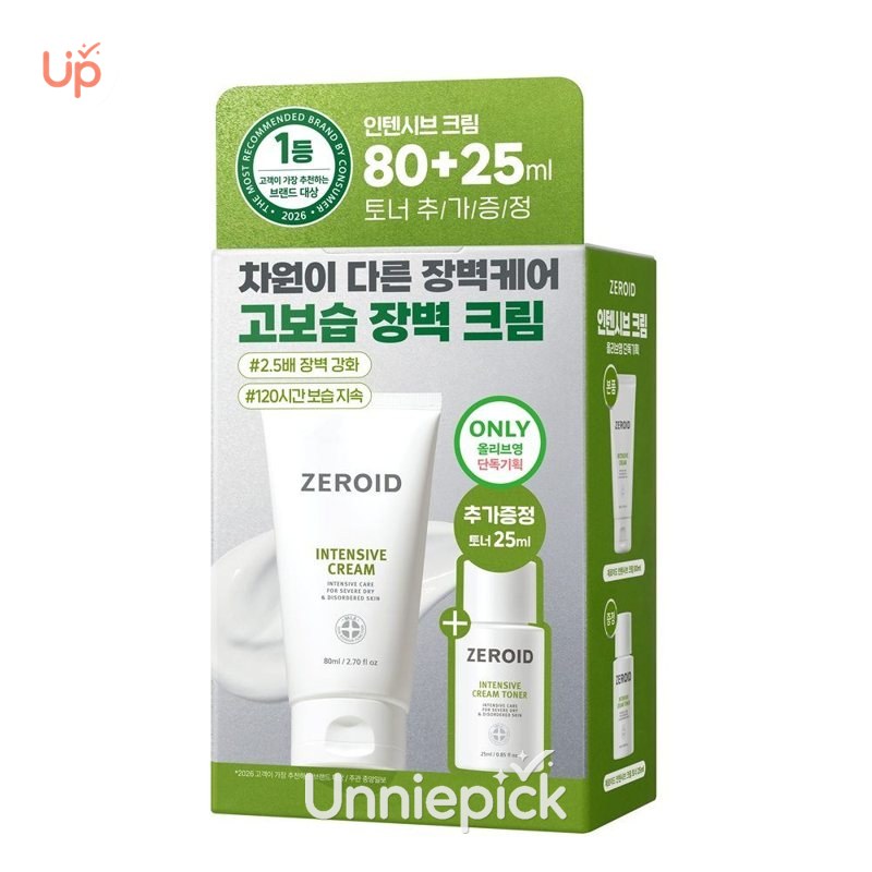 ZEROID Intensive Cream 80ml Set (+Cream Toner 25ml)