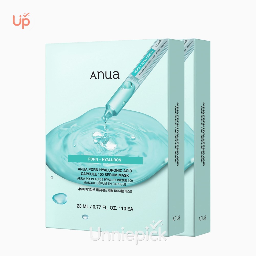 Anua PDRN Hyaluronic Capsule 100 Serum 30ml Double Set (+Mask Sheet 1ea)