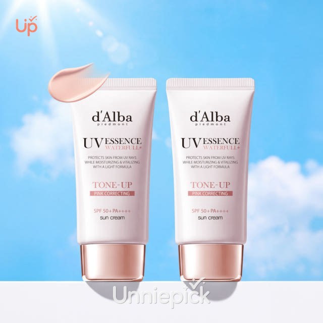d'Alba [PINK CORRECTING] Waterfull Tone-Up Sun Cream Duo Set (65ml+65ml)